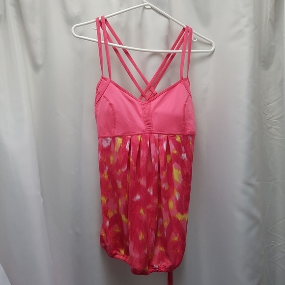 Zella ladies large top pink, drawstring bottom, size Large - Picture 1 of 7